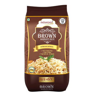 patanjali brown basmati rice 1 kg 3 pcs