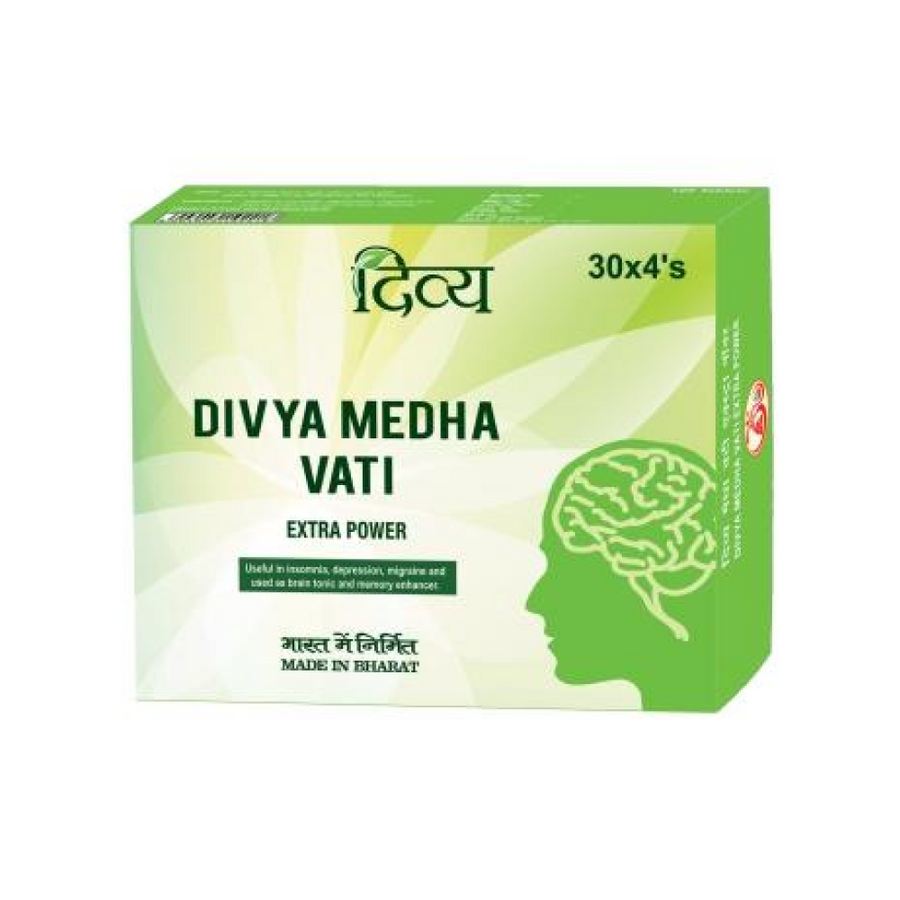 Patanjali Divya Medha Vati Extra Power 120 Tab - Buy Online – rajivdixits