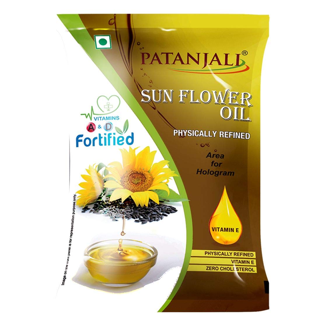 Patanjali Sunflower Oil Pouch 1 ltr Buy Online at Rajivdixits
