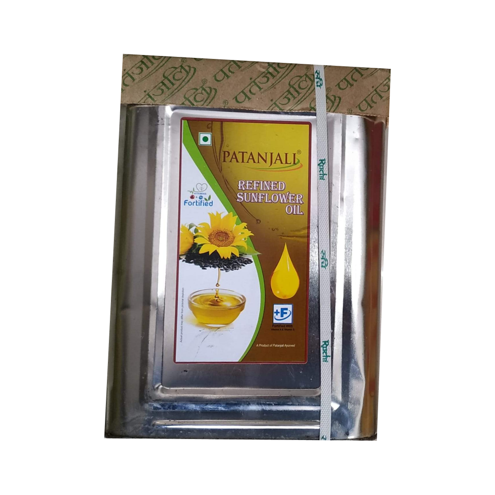Patanjali Fortified Sunflower Oil 15 ltr Buy Online at rajivdixits